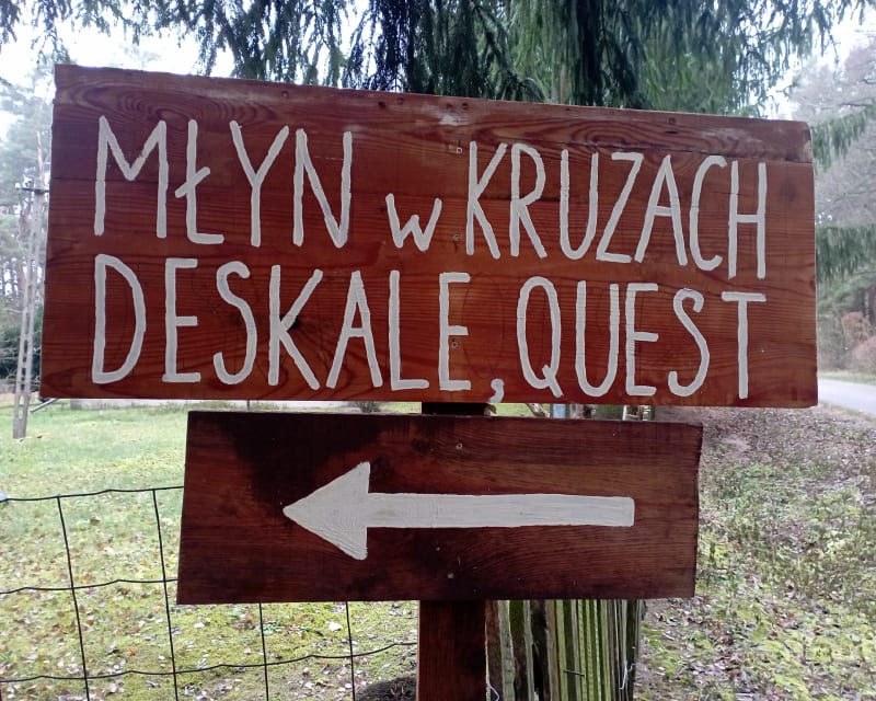 Szlak deskali wieś Kruzy - Kruzy
