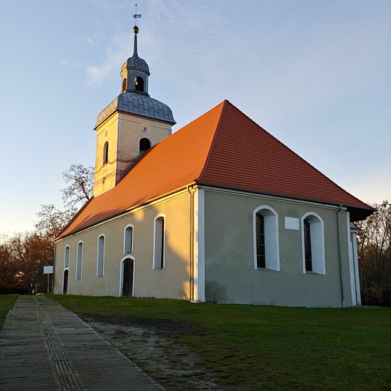 Pałac historyczny, Kościół, Dłużek gmina Lubsko - Dłużek
