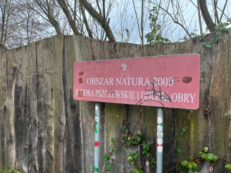 Trasa przez obszar doliny Obry - Zbąszyń