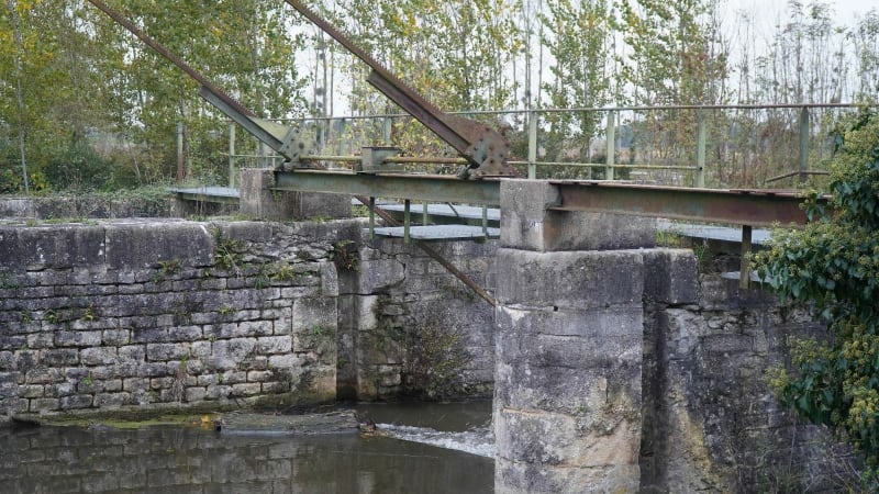 Marche le long du canal de la Dive. - Pouançay