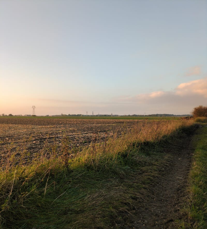 Parcours entre village et champs à Bellaing - Bellaing