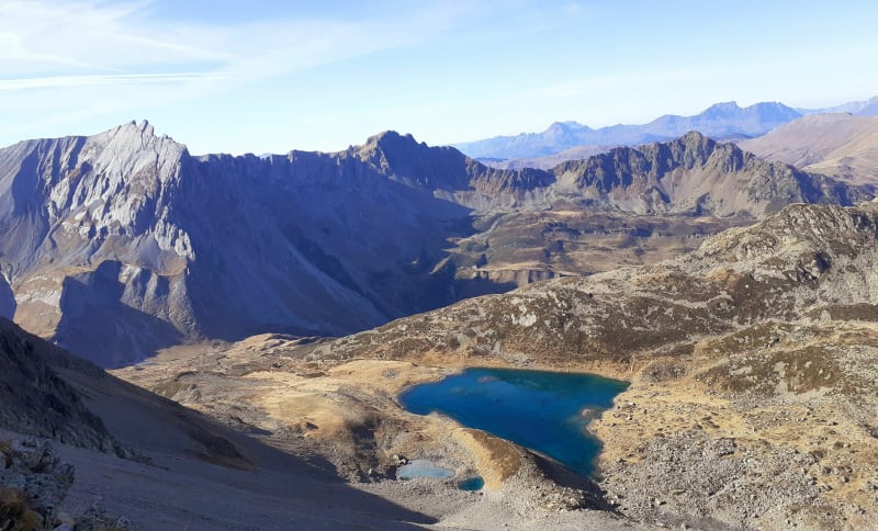 Tour entre lac Jovet, col d'Enclave et Tête Nord des Fours - Les Contamines-Montjoie