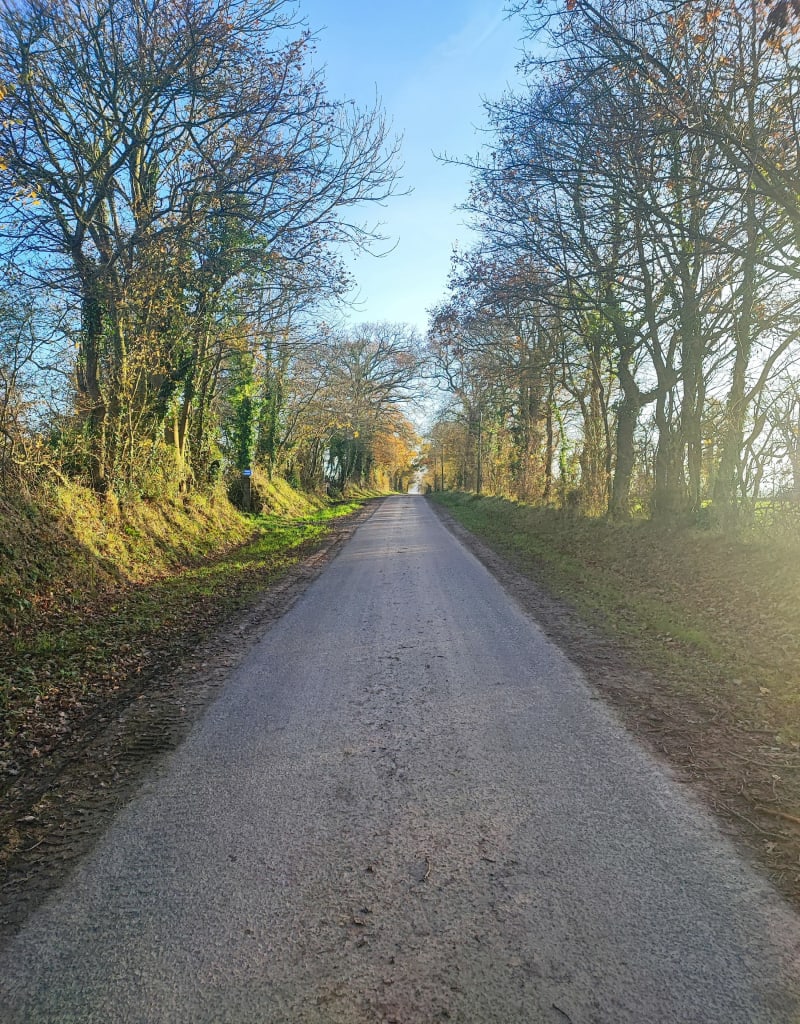 Balade entre chemin et route dans la campagne de Mandeville - Mandeville-en-Bessin