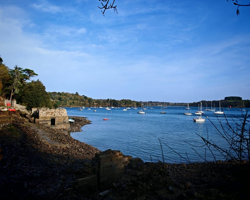 Littoral de Minihic sur la Rance, par la Pointe du Crapaud - Pleurtuit