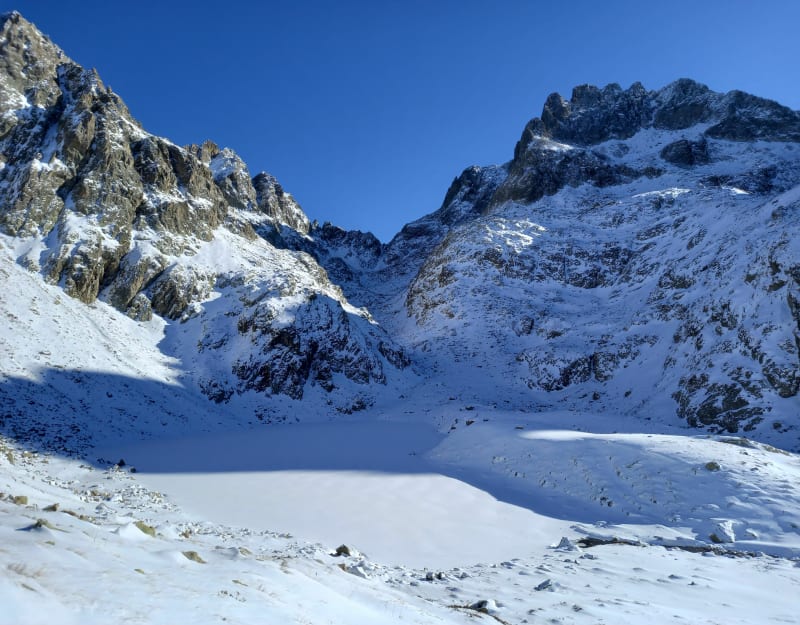 Le Lac Autier dans la Gordolasque. - Belvédère