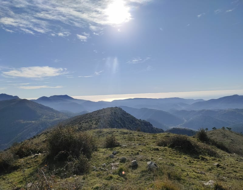 Rando au dessus du village de Lucéram - Lucéram
