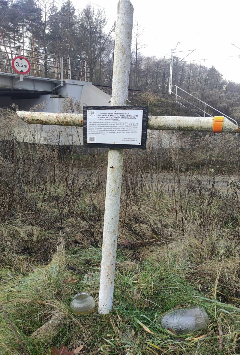 Krzyż Kolejowy - miejsce upamiętnienia tragedii 1981 - Libiąż