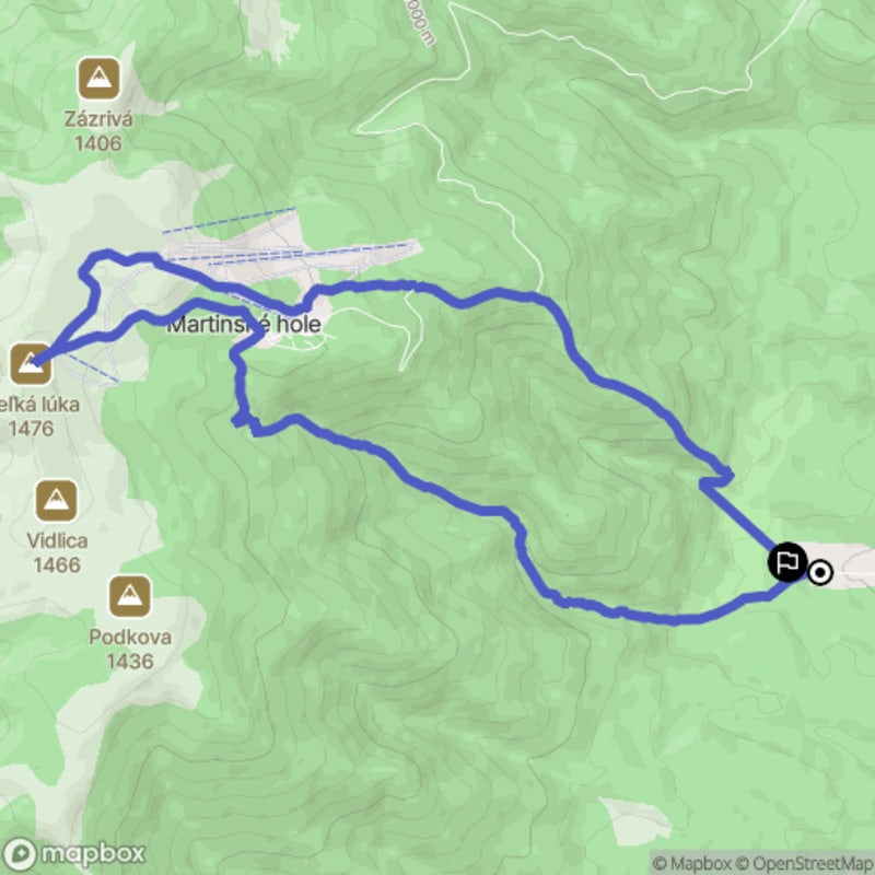 Trudna 13-kilometrowa wędrówka: Ferrata Velka Luka z Martin - Martin