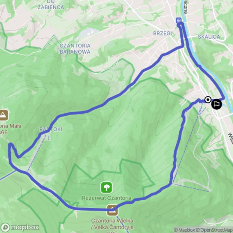 Trudny szlak: Czantoria i Szlak Rycerski - 13,2 km - Ustroń