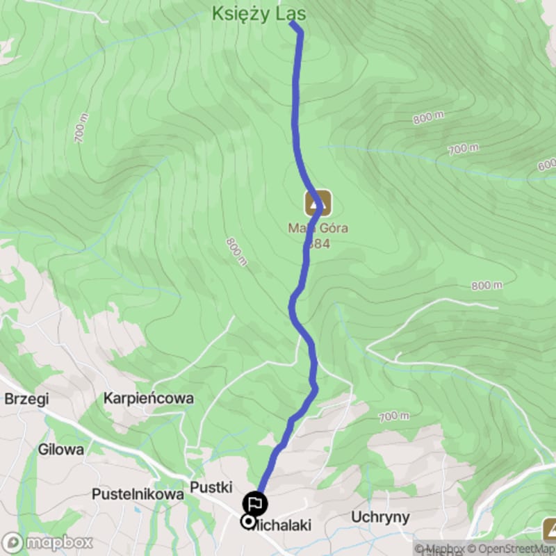 Trudna 5,3-kilometrowa wędrówka: Szczyt Szczebel w Beskidzie Wyspowym - Glisne