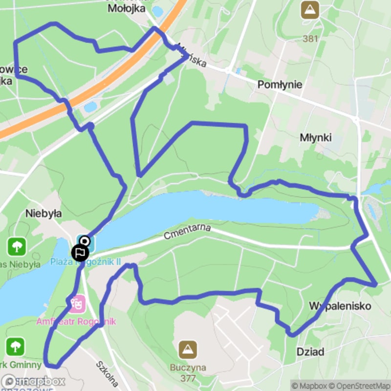 11 km trudna wędrówka w Lesie Siemońskim - Dobieszowice