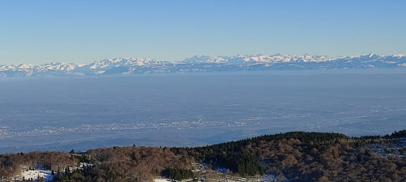 Crêt de la Perdrix au Crêt du Rachat, plateau du Pilat - La Valla-en-Gier