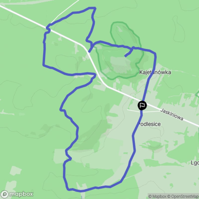 Umiarkowana wycieczka okrężna o długości 10,4 km wokół Podlesic - Podlesice