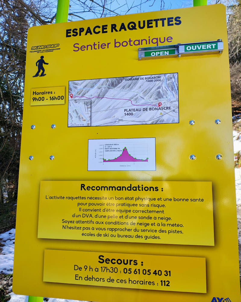 Sentier botanique à Ax 3 Domaine - Ax-les-Thermes