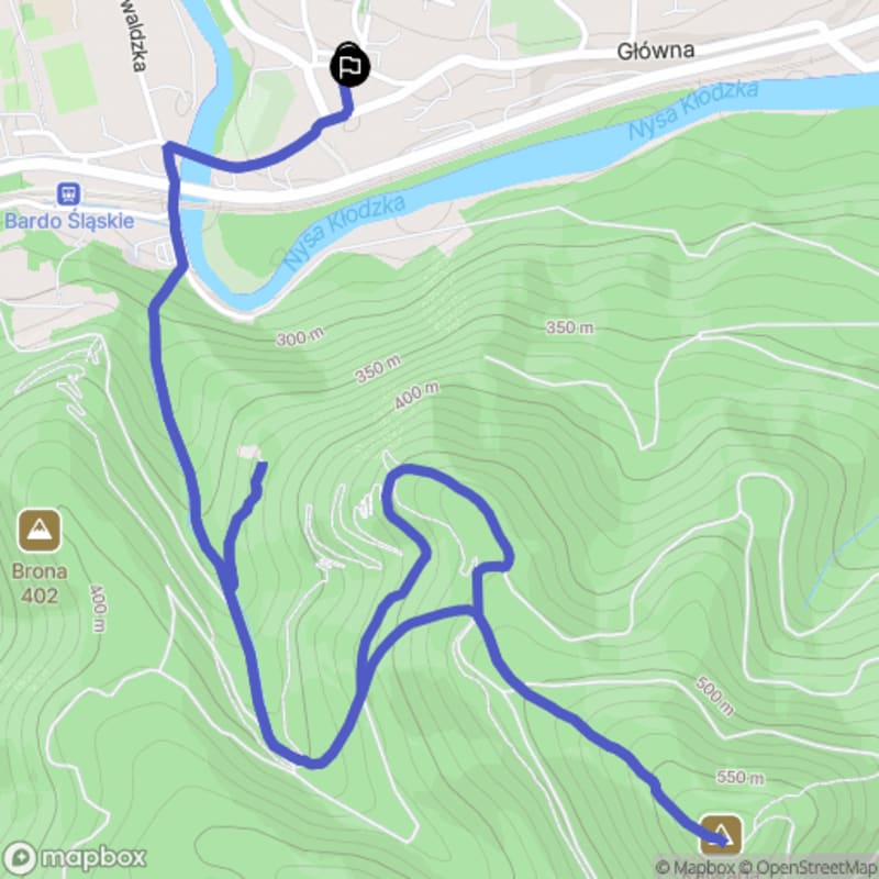 Trudna 6-kilometrowa wędrówka w Kalwarii i Obrywie Skalnym nad Bardem - spektakularne widoki - Bardo