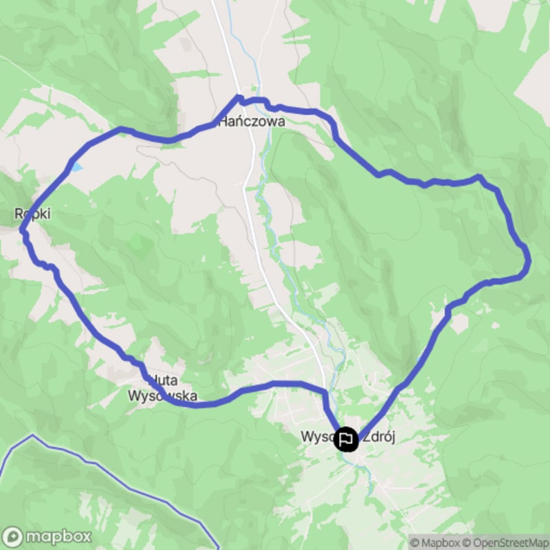 Trudna trasa: z Wysowej-Zdroju do Ropek przez Kozie Żebro - Wysowa-Zdrój