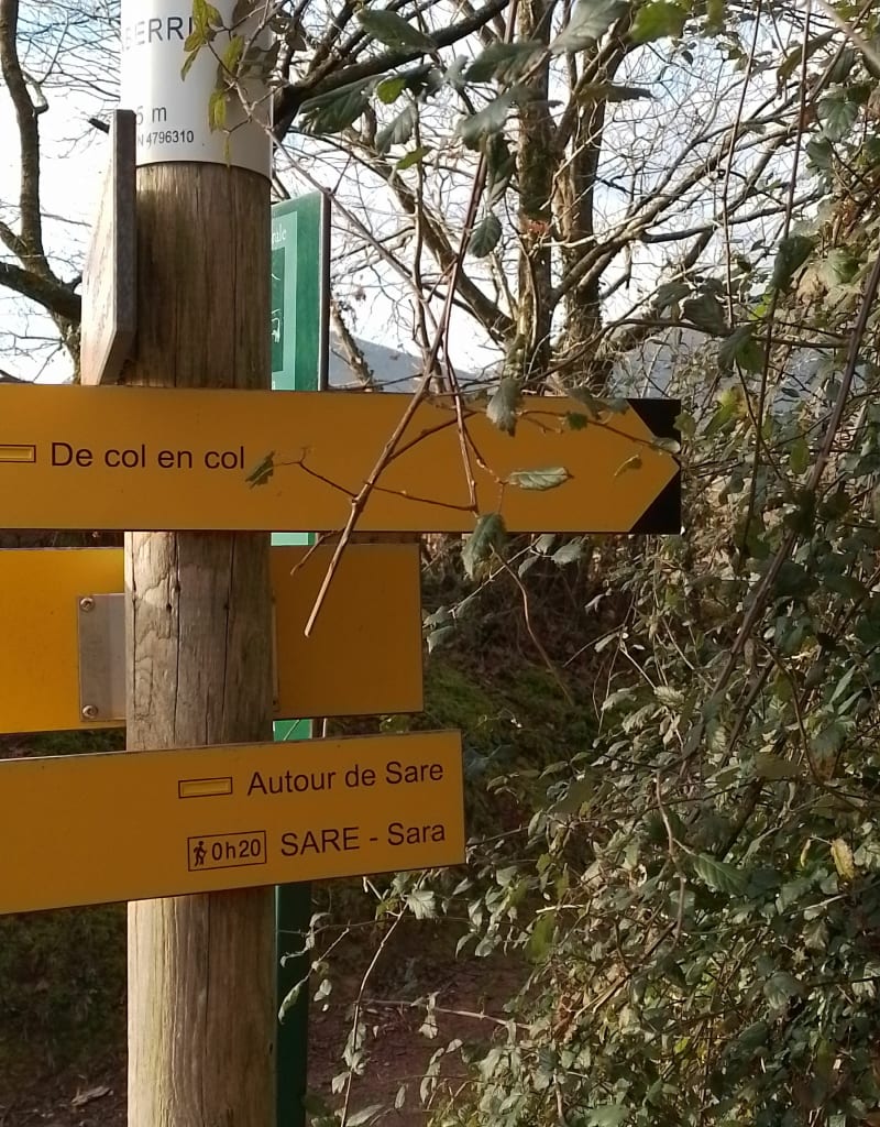 Rando de col en col depuis Sare - Sare