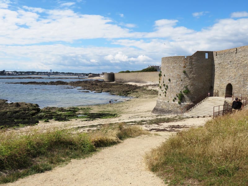 Port-Louis - Du haut des remparts à la Petite Mer de Gâvres - Port-Louis