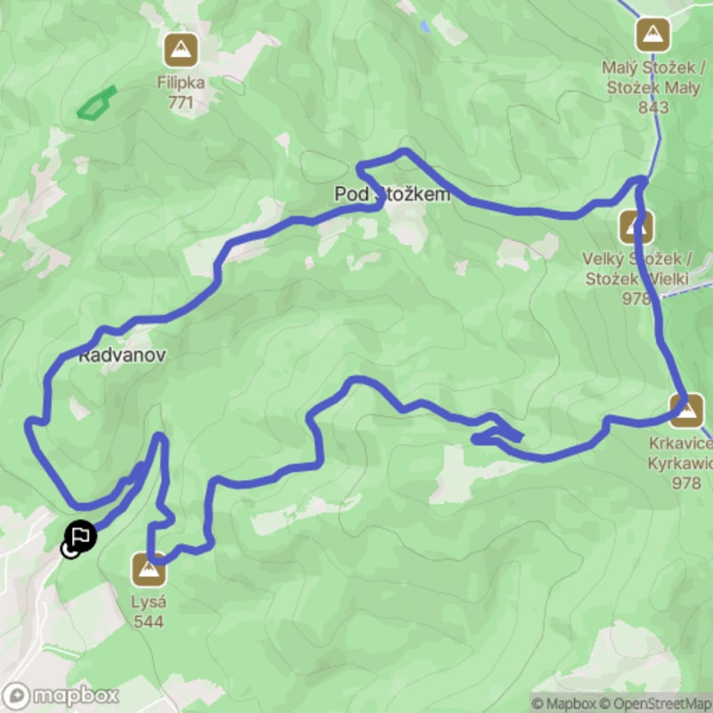 Trudna 13,1-kilometrowa trasa: Jabłonków - Wielki Stożek w Beskidzie Śląskim - Jablunkov