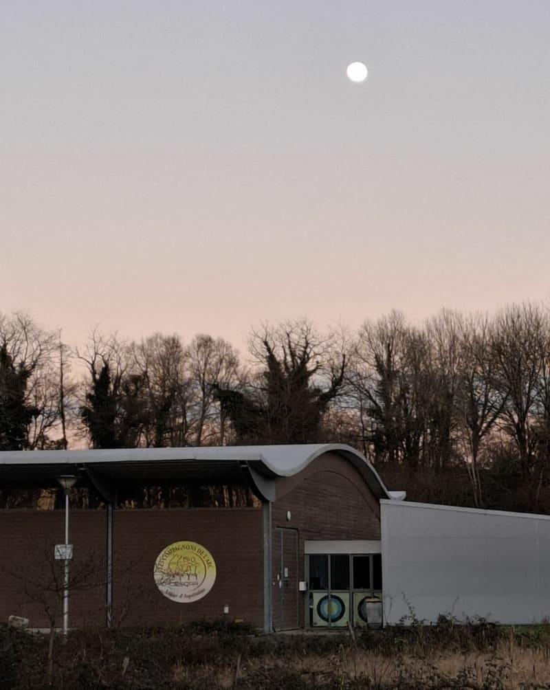 Lescar lune du loup, soleil couchant - Lescar