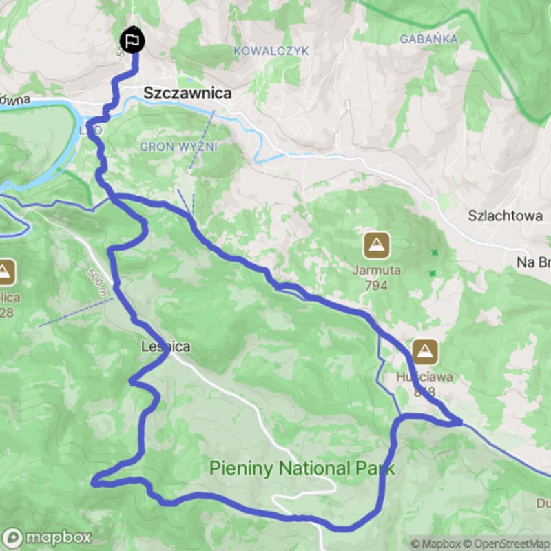 Wędrówka w Pieninach - Wysoki Wierch i Łaźne Skały - Szczawnica