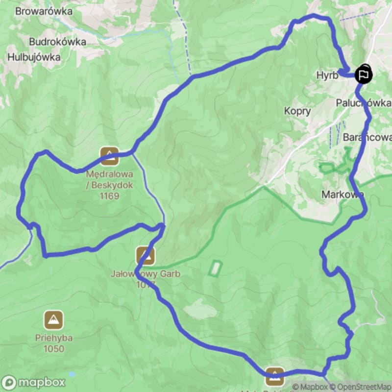Hard Hike w Beskidzie Makowskim - Mała Babia Góra - Zawoja