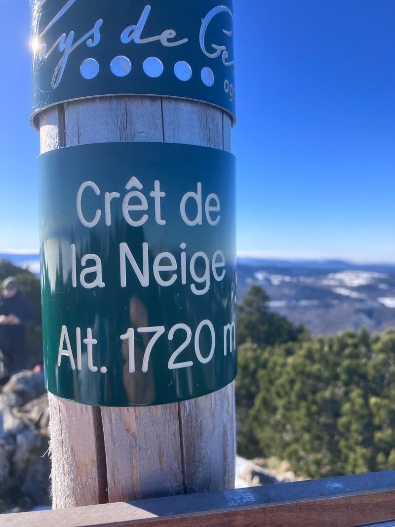 Le grand crêt et le crêt de la neige au départ du Fierney - Crozet