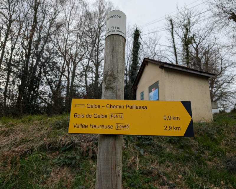 Boucle d'Alliou, Château et Bois de Gélos - Gelos