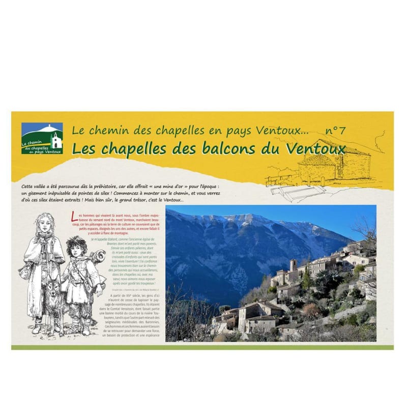 Les chapelles des balcons du Ventoux - départ St Léger - Parcours N°7 - Saint-Léger-du-Ventoux