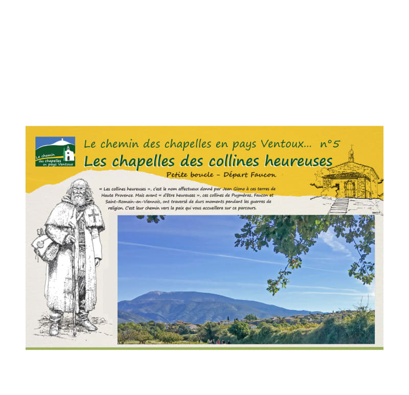 Les chapelles de collines heureuses - Petite boucle - Départ Faucon - Parcours N°5 - Faucon
