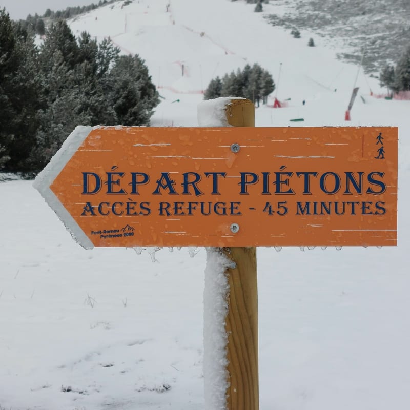 Le chalet de la Balma depuis le parking de la Calme - Font-Romeu-Odeillo-Via