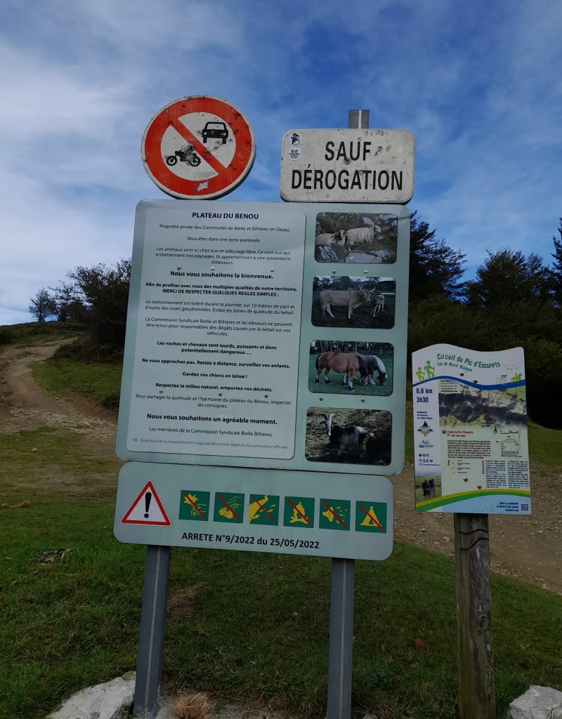 Pic d'Escurets depuis le Col de Marie-Blanque - Bilhères