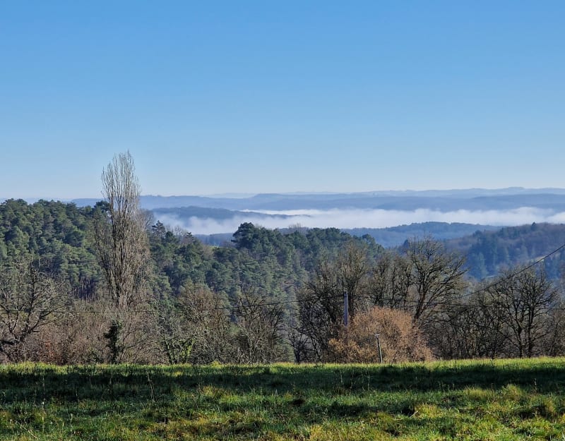 Circuit des 4 bornes, par le Château du Sablou - Bars