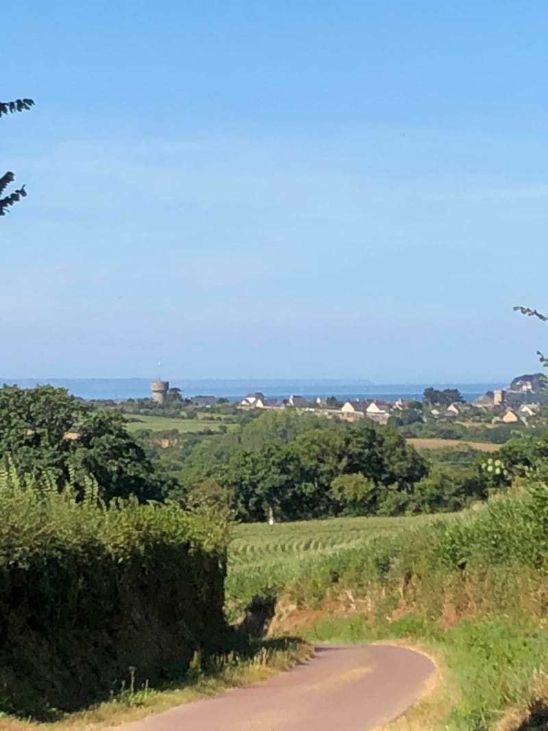La Haye d’Ectôt : vue sur Barneville - La Haye-d'Ectot