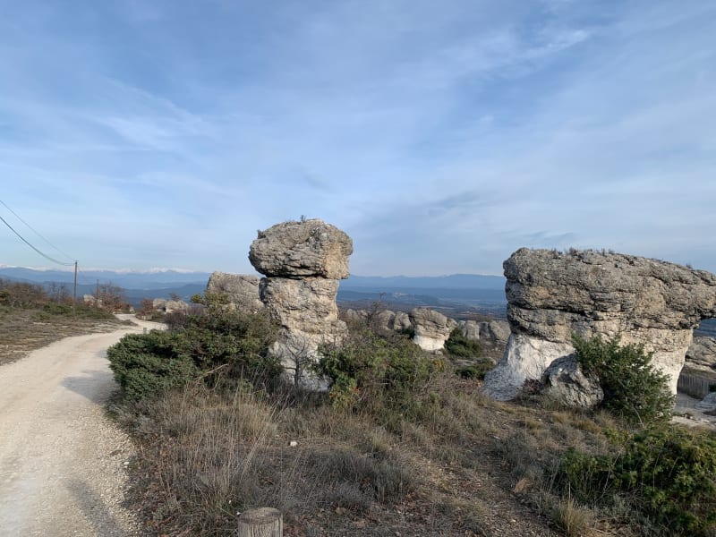 Boucle depuis les Mourres de Forcalquier. - Forcalquier