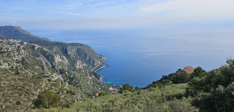 Le plateau de la justice depuis le col des 4 chemins - Nice