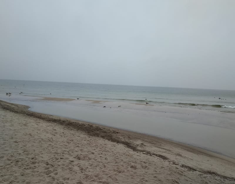 Ustka w deszczu - Ustka
