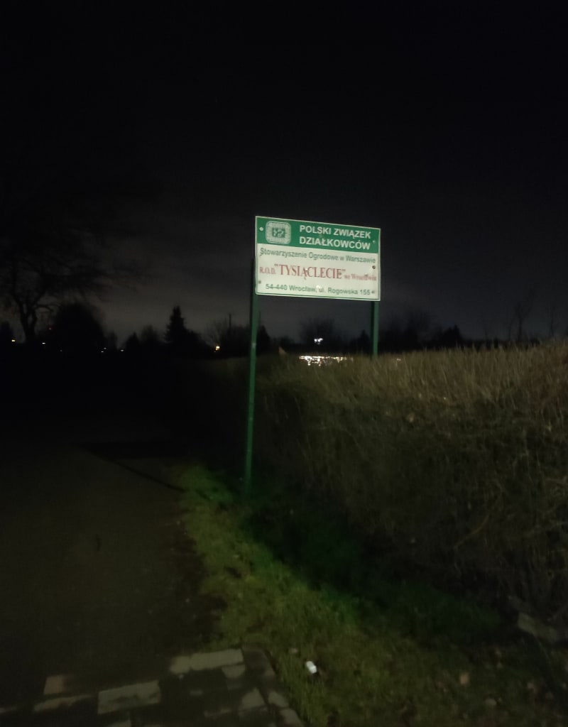 Nocny bieg z Drohobyckiej do pętli na Rogowskiej - Wrocław
