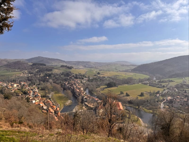 Lavoutte Chillac vue du haut - Lavoûte-Chilhac