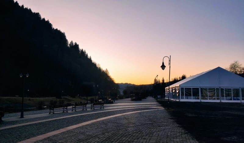 Wieczorny spacer po Szczawnicy - Szczawnica