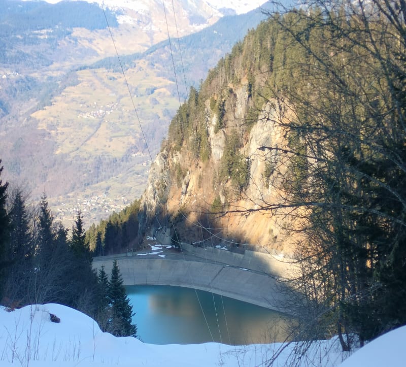 Savoie -barrage de Coche - Vallée des Bellevilles - Les Belleville