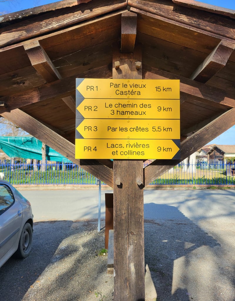 Le chemin des 3 coteaux PR2 et au Moulin de Doat - Castéra-Verduzan