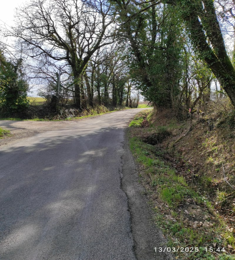 Entre Pompignan et St-Rustice, par Guillambois - Pompignan