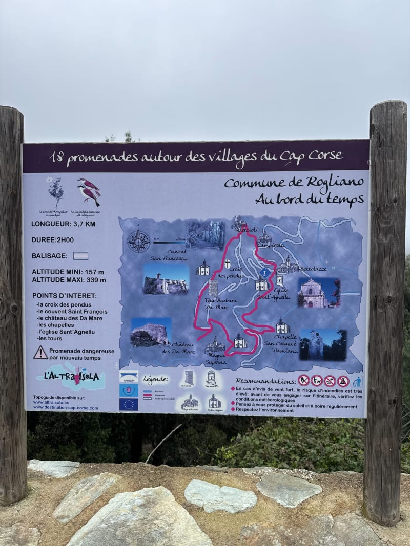 Promenade « Au bord du temps » de Rogliano - Rogliano
