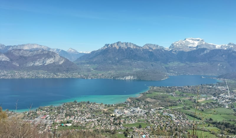La croix de Cessenaz par le belvédère de Vieugy - Annecy