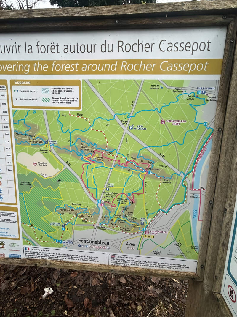 Randonnée tour Denecourt à Fontainebleau - Fontainebleau