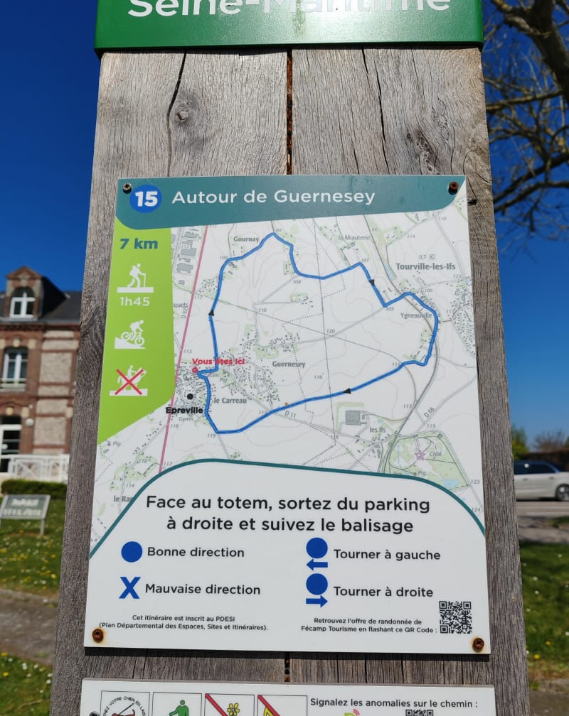 Autour de Guernesey à Épreville - Épreville