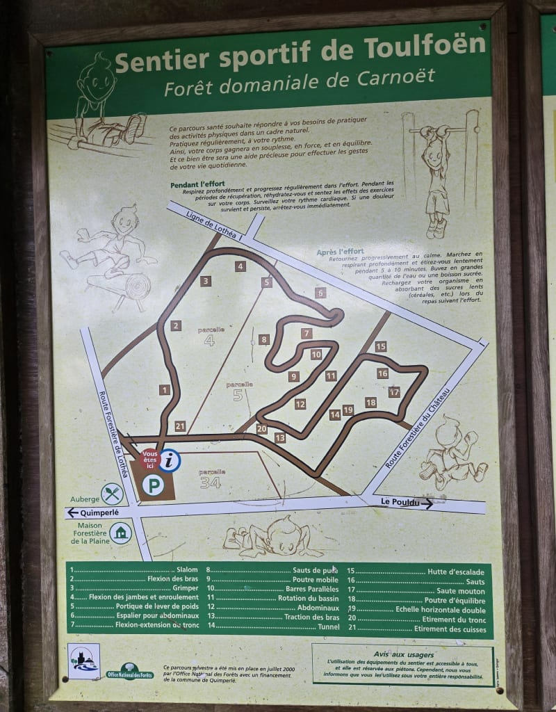 Sentier sportif de Toulfoën - Quimperlé