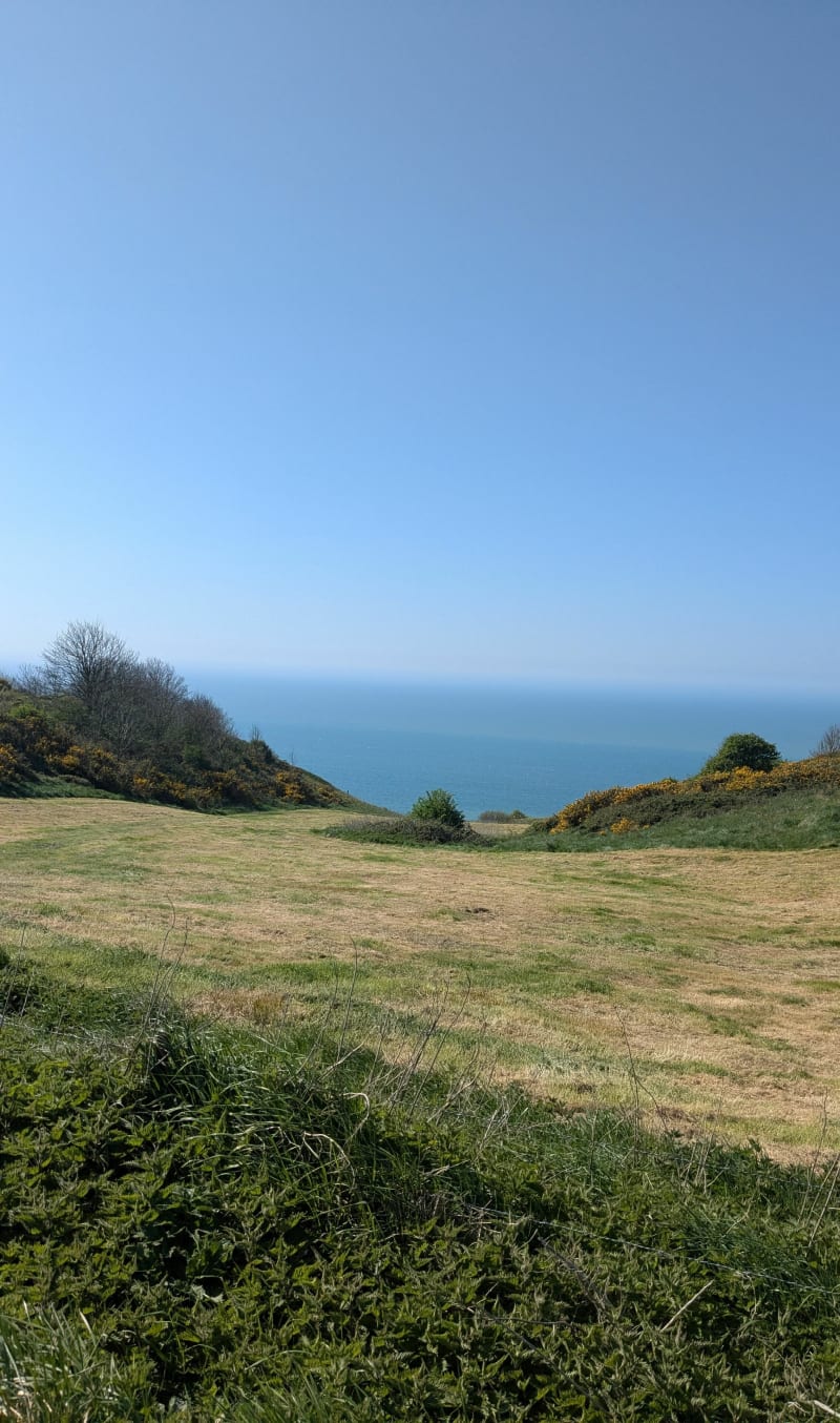 Fécamp, route par Grainval, retour plage - Fécamp