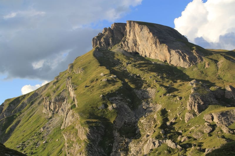Le rocher du Vent dans le massif du Beaufortain.